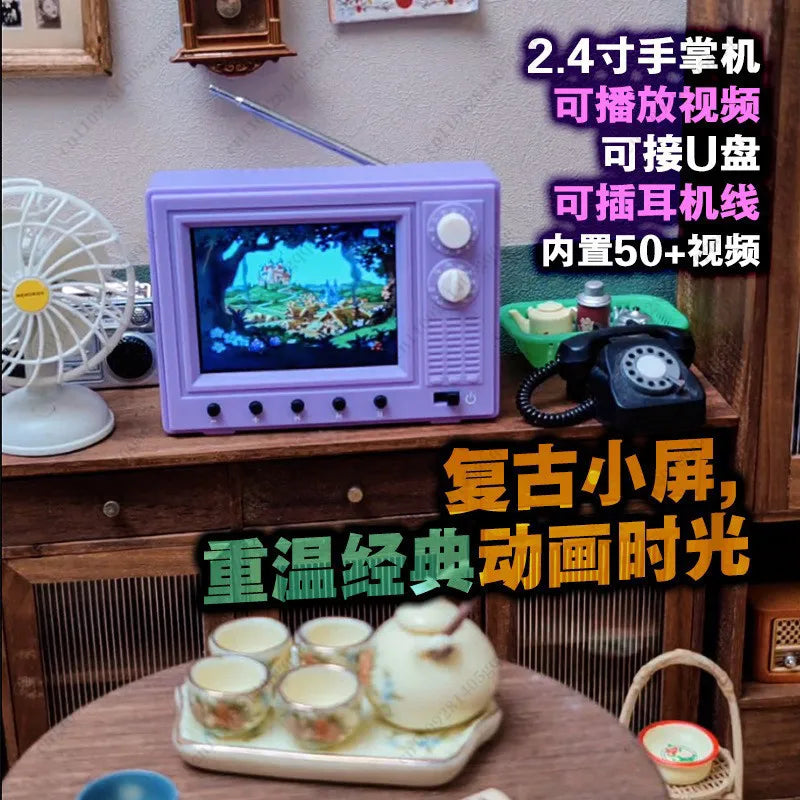 Mini TV Can Play Videos, Mini TV Model, Living Room Decorative Appliances with Brand AXORIA