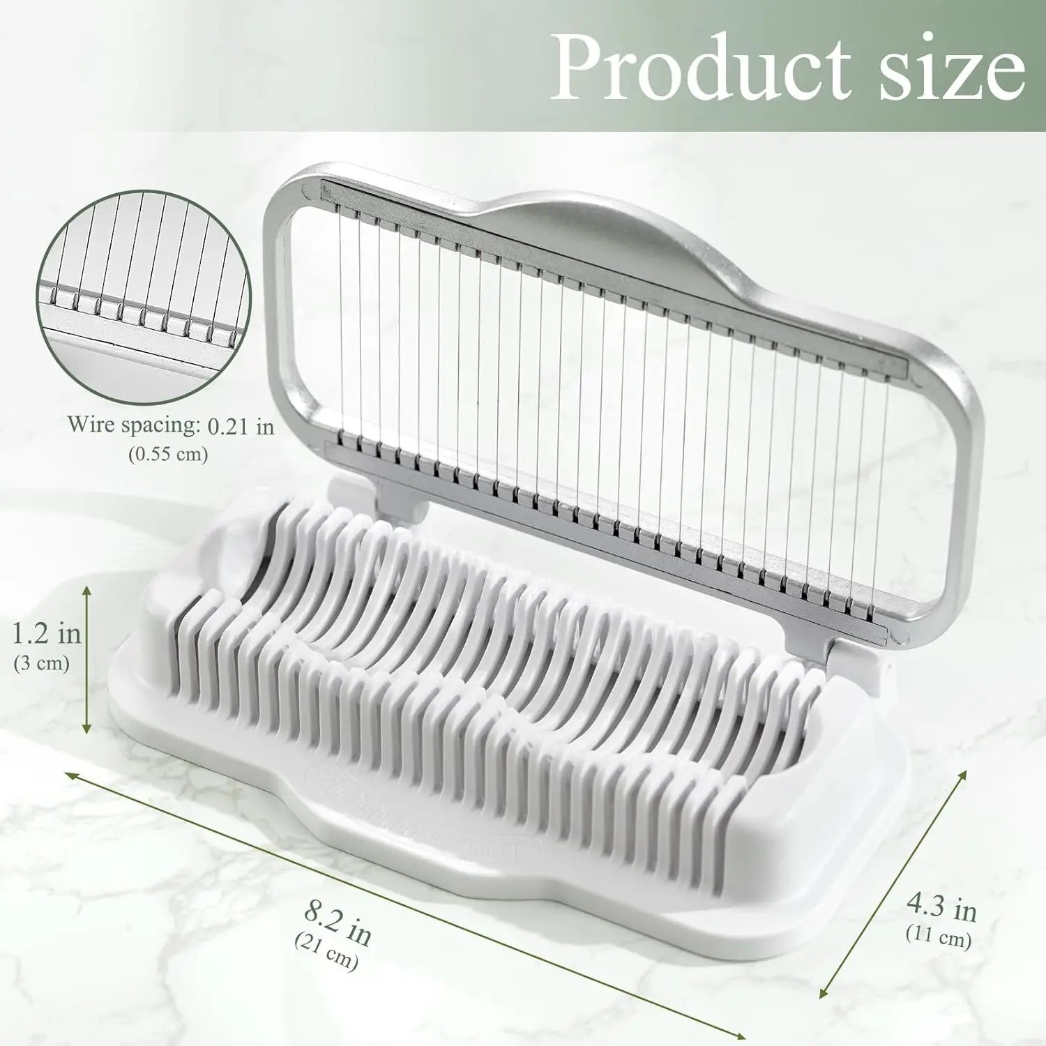 Hair clipper with dimensions on a white background