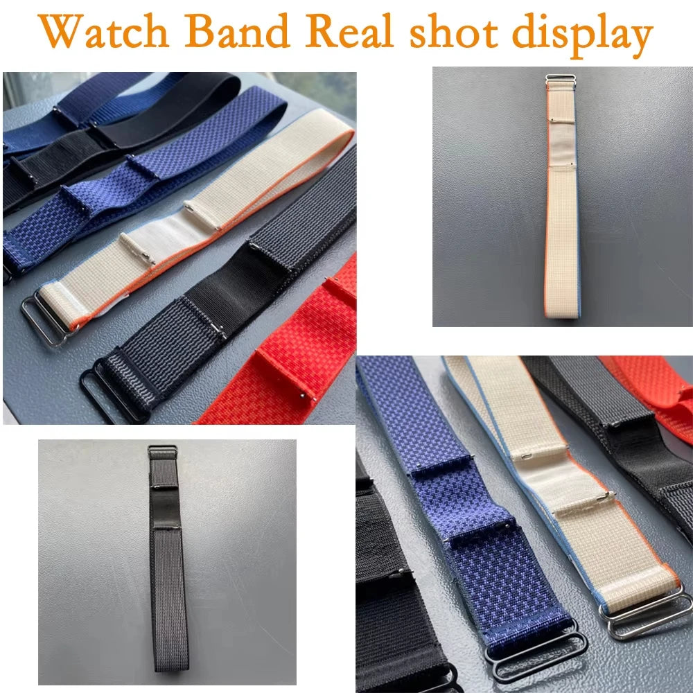 Collage of various watch bands in different colors and styles.
