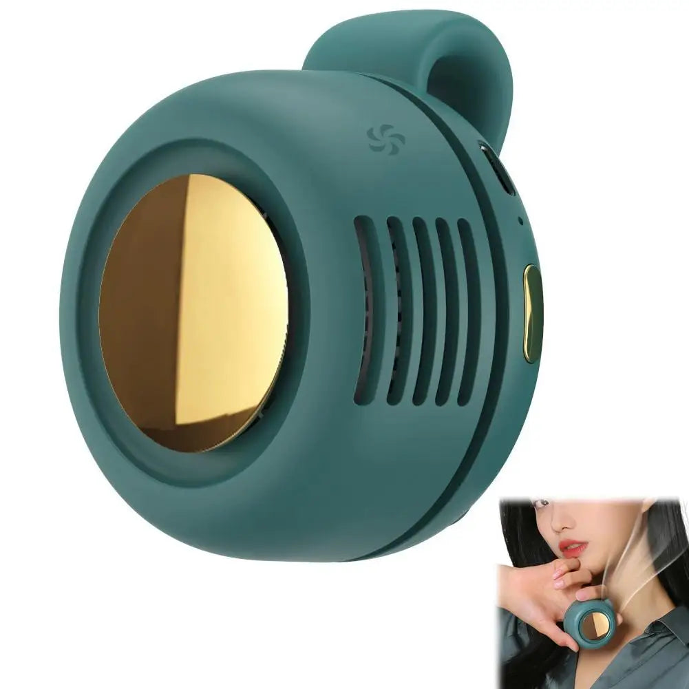 Summer Cooling Fan Clip Portable Buckle Small Fan Mini Waist Hanging Handheld Silent Bladeless Clip Fan New Type ﻿Strong Wind