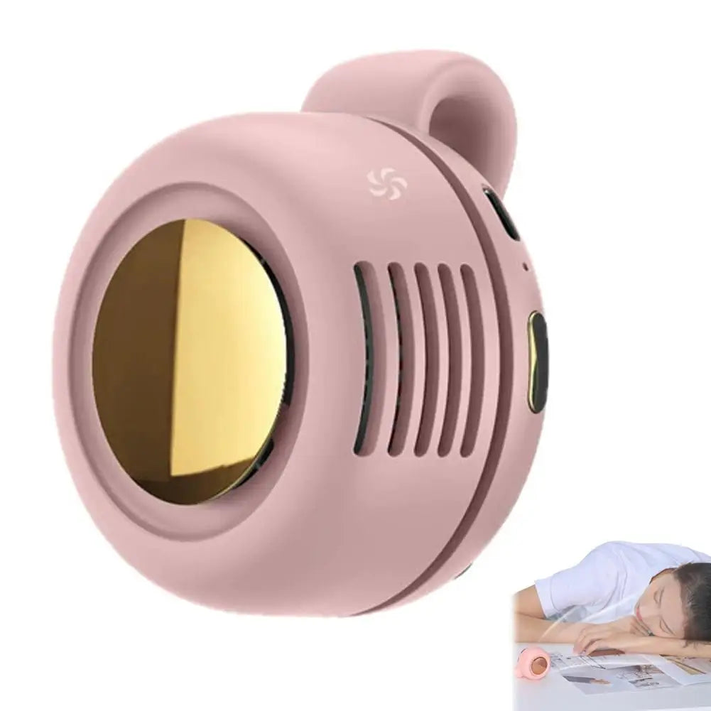 Summer Cooling Fan Clip Portable Buckle Small Fan Mini Waist Hanging Handheld Silent Bladeless Clip Fan New Type ﻿Strong Wind