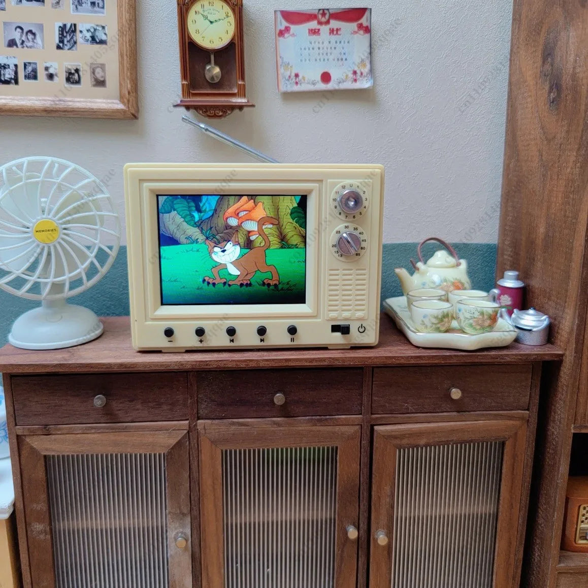 Mini TV Can Play Videos, Mini TV Model, Living Room Decorative Appliances with Brand AXORIA