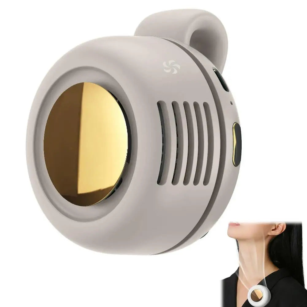 Summer Cooling Fan Clip Portable Buckle Small Fan Mini Waist Hanging Handheld Silent Bladeless Clip Fan New Type ﻿Strong Wind