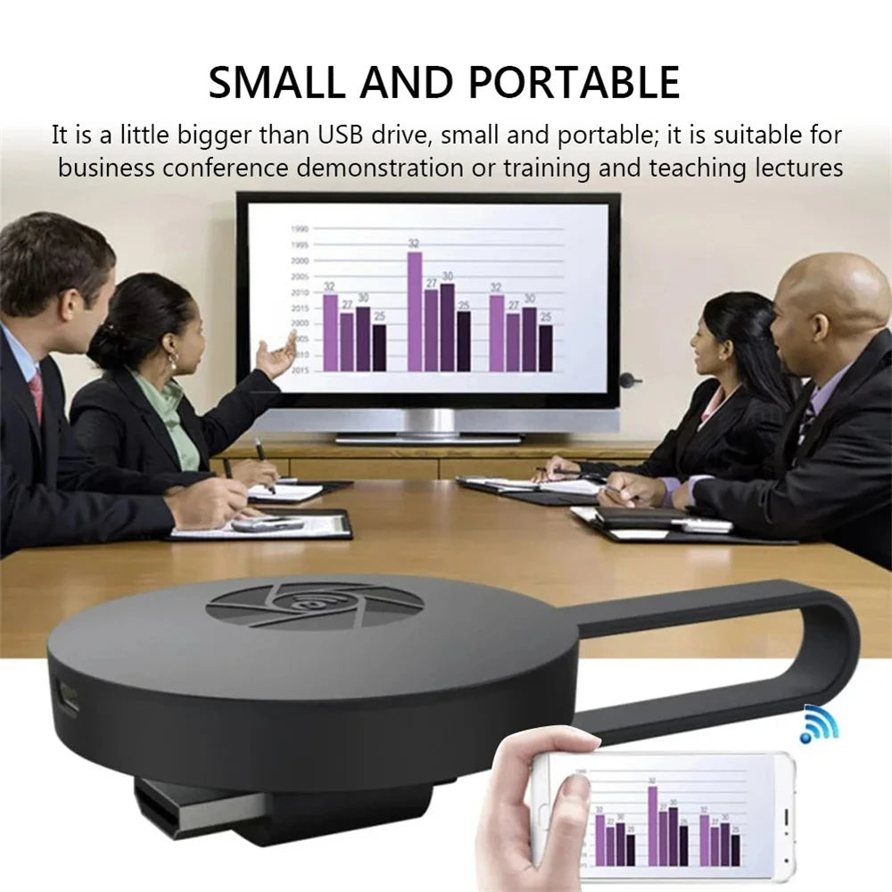 Wireless HDMI Mirroring Multiple Device Mobile Phoneconnected To TV HD 1080P Projection Computer Ipad WIFI Live Screen Projector