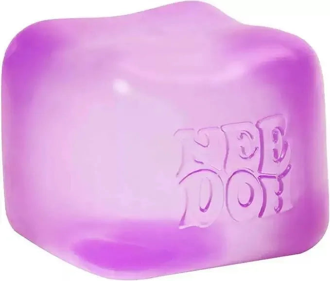 Purple rubber duck with 'Mee Do' branding on a white background