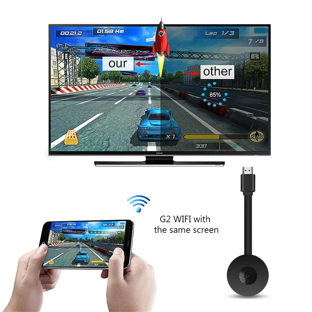 Wireless HDMI Mirroring Multiple Device Mobile Phoneconnected To TV HD 1080P Projection Computer Ipad WIFI Live Screen Projector